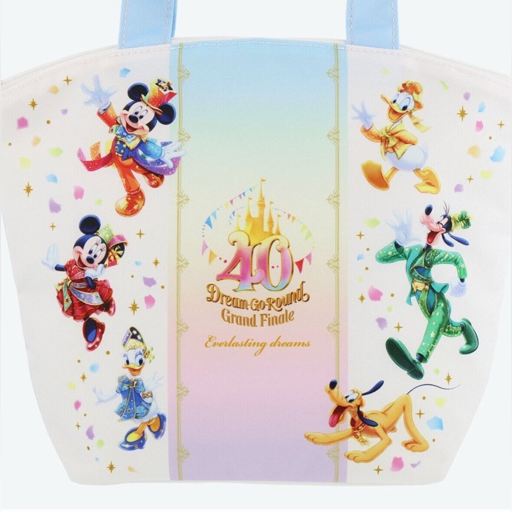Tokyo Disney Resort 40th Anniversary Dream-Go-Round Small Tote Bag, NWOT.